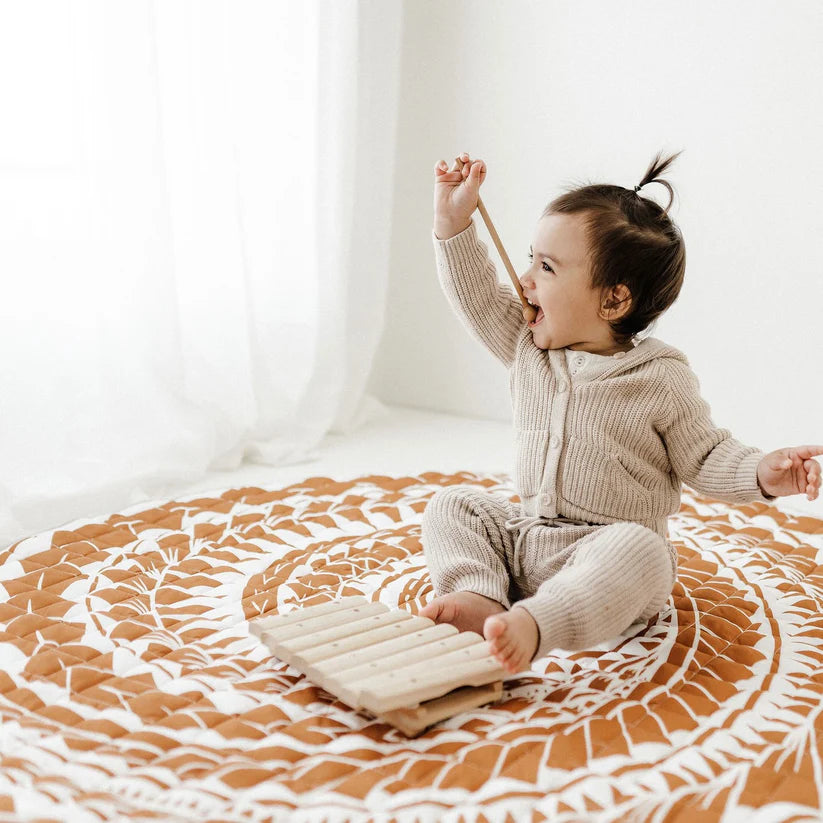 Polynesian Inspired Playmat - Rust
