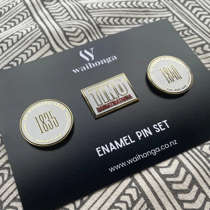 Mana Māori Enamel Pin Set of 3