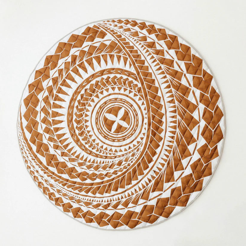 Polynesian Inspired Playmat - Rust