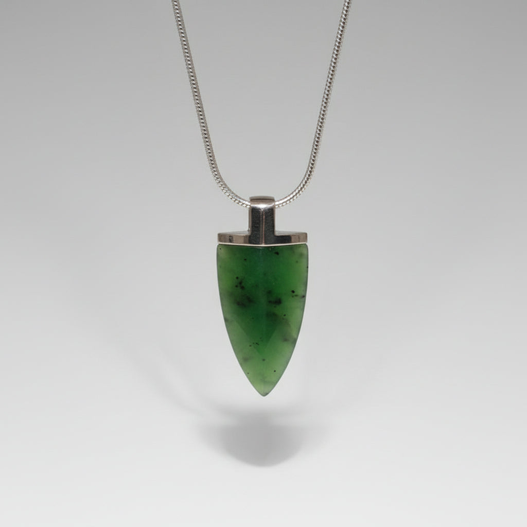 Sterling silver & Jade Arrow