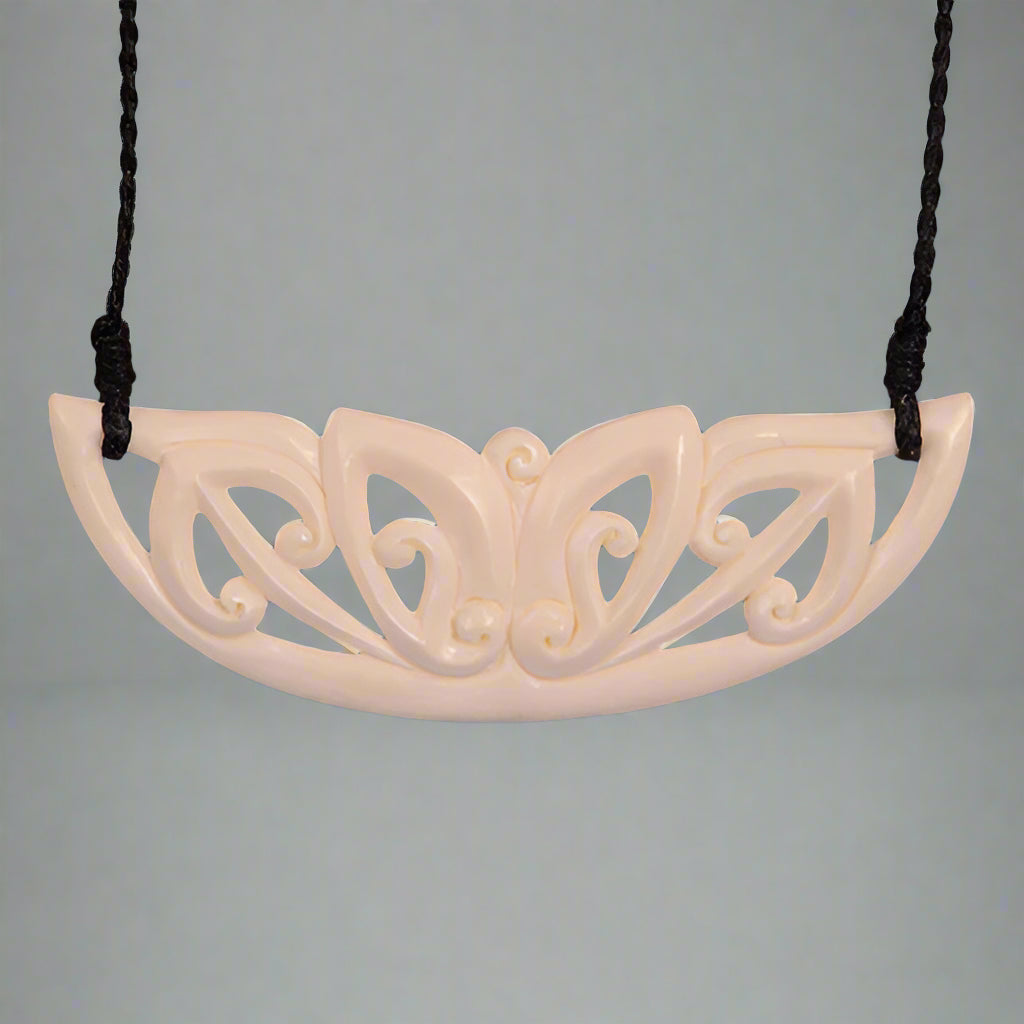 Bone Koru Breastplate Necklace