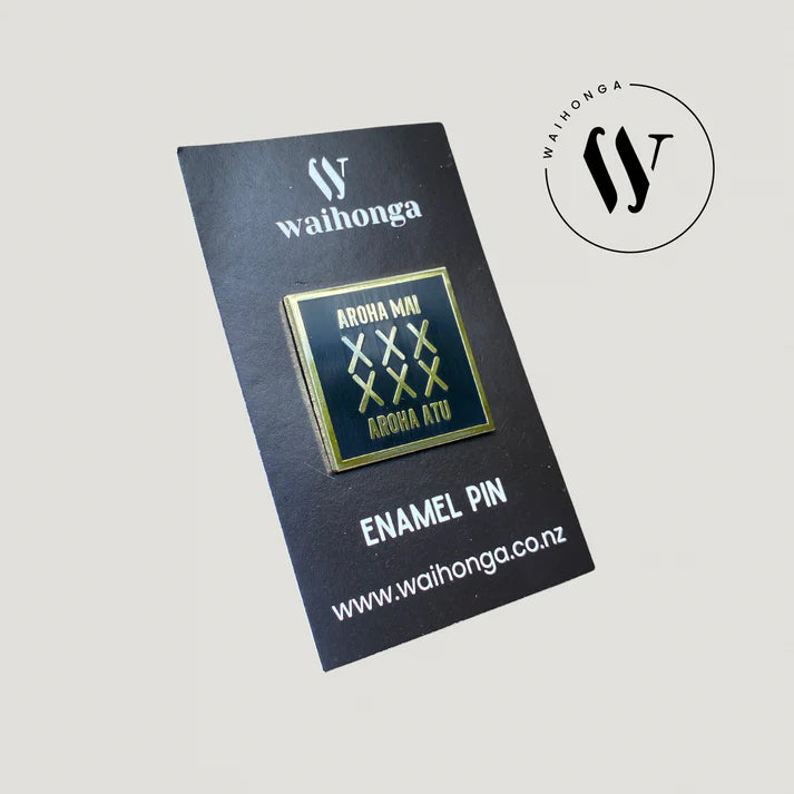 Aroha Mai Aroha Atu Enamel Pin