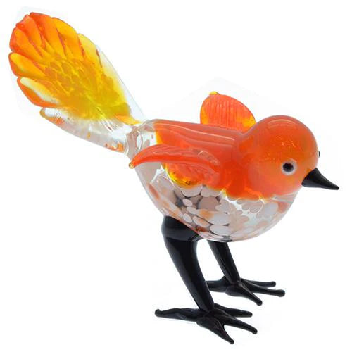 Glass fantail ornament