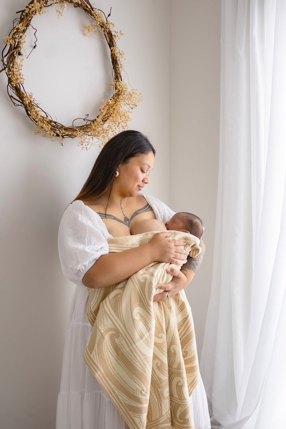 Te Piringa 100% Organic Cotton - Beige