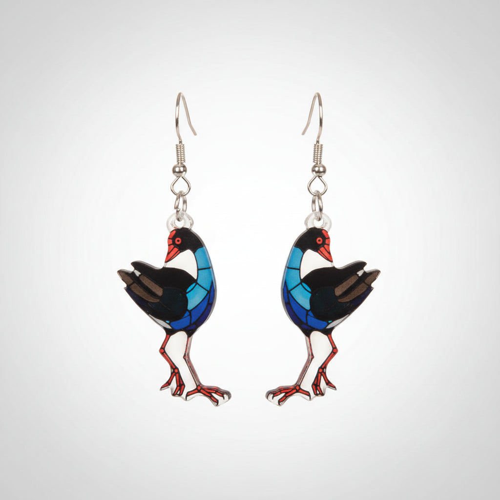 Pukeko Earrings