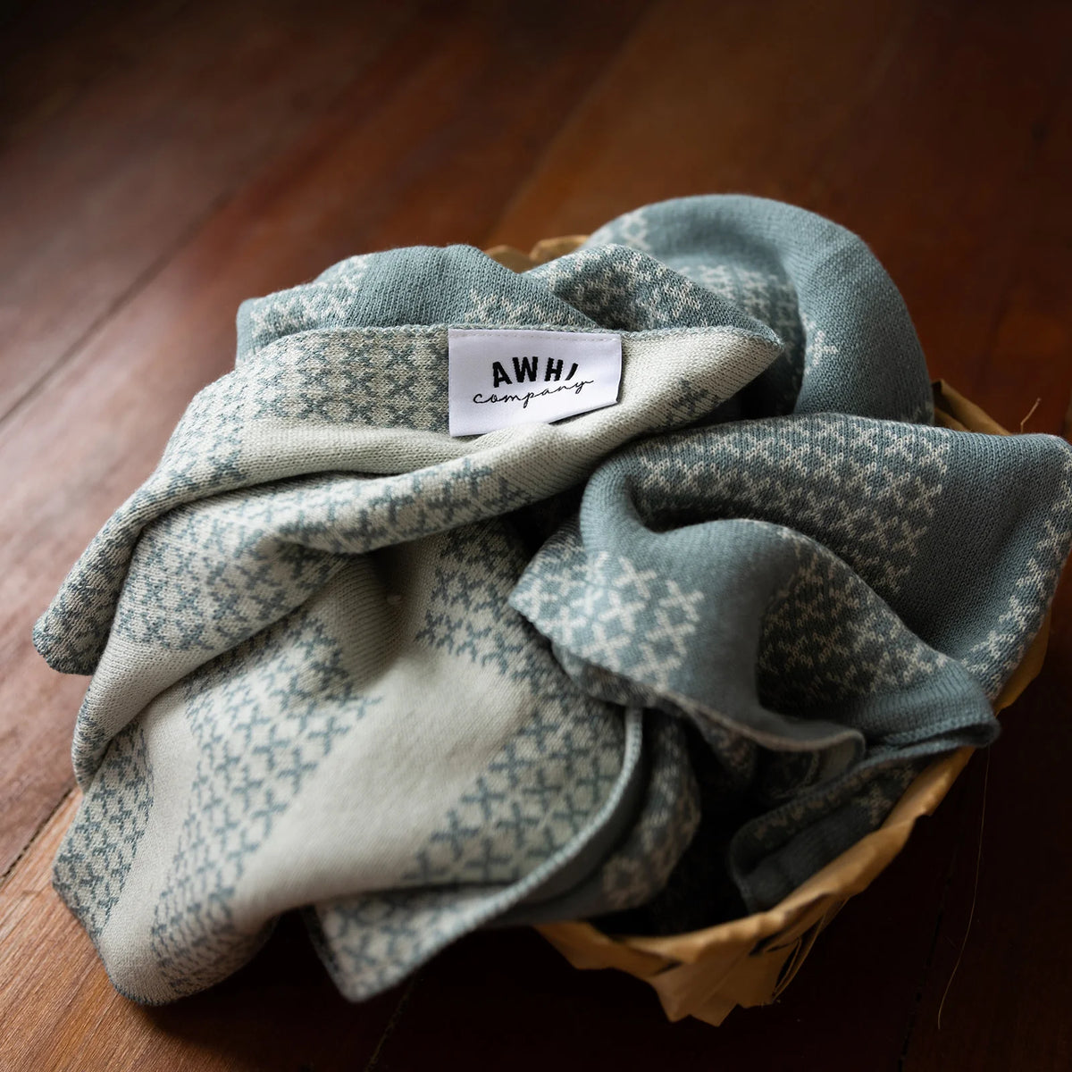 Poutama - Pēpi Knitted Blanket