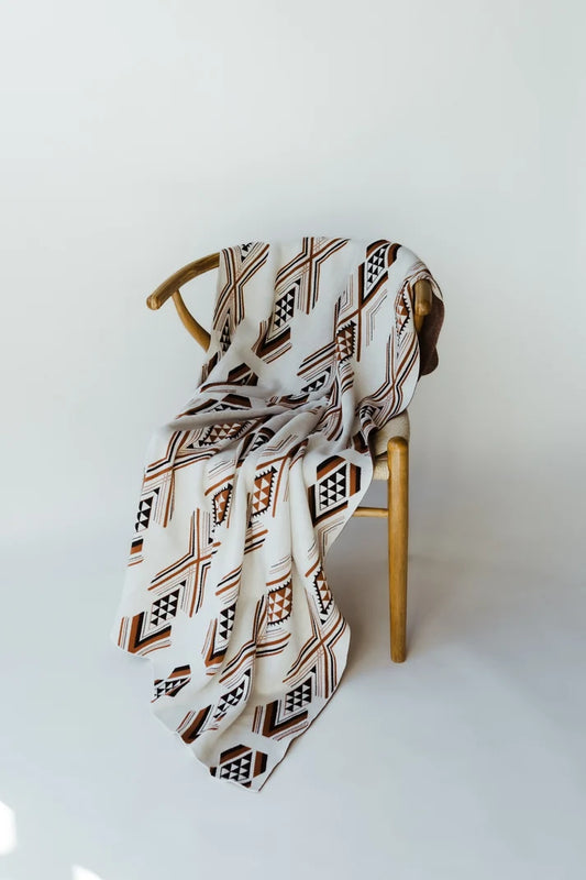 Niho Throw Blanket - Brown