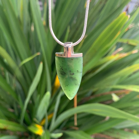 Sterling silver & Jade Arrow