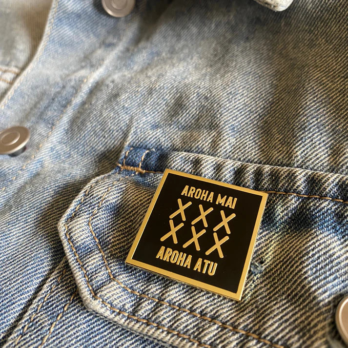 Aroha Mai Aroha Atu Enamel Pin