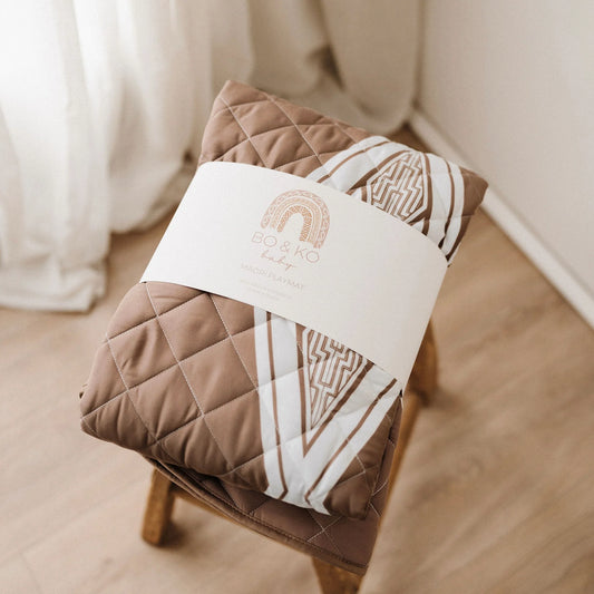 Maori Inspired playmat - Ō whakatō - Cocoa