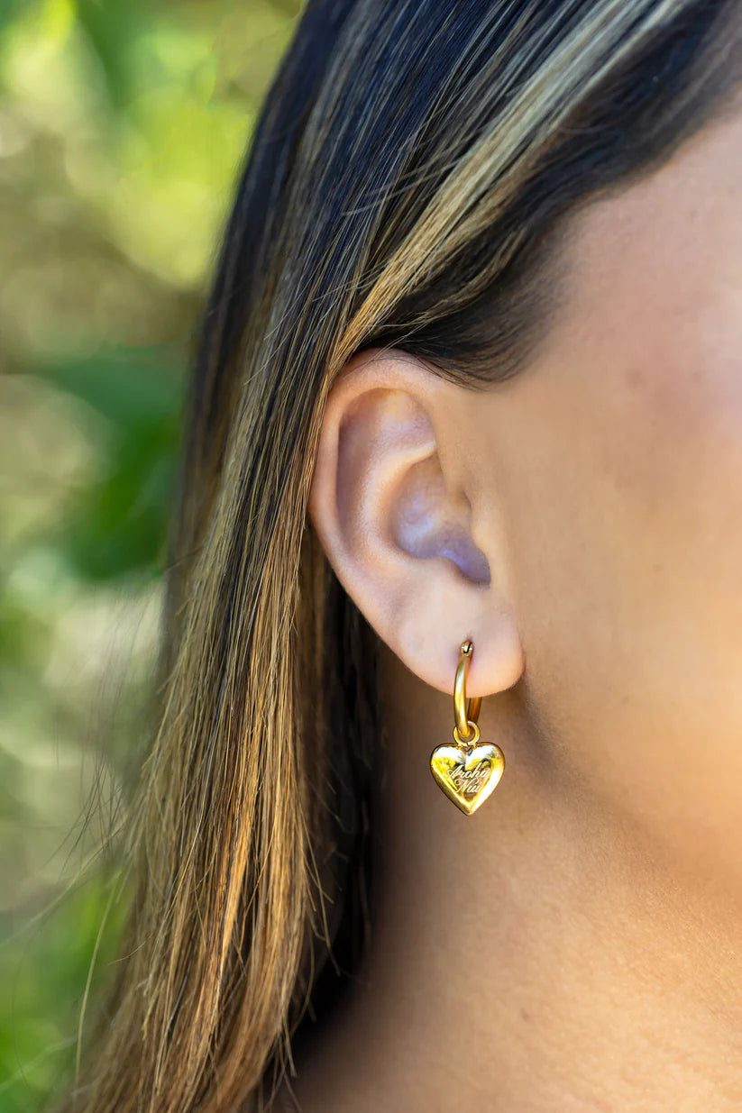 Aroha Nui Hoops - Gold