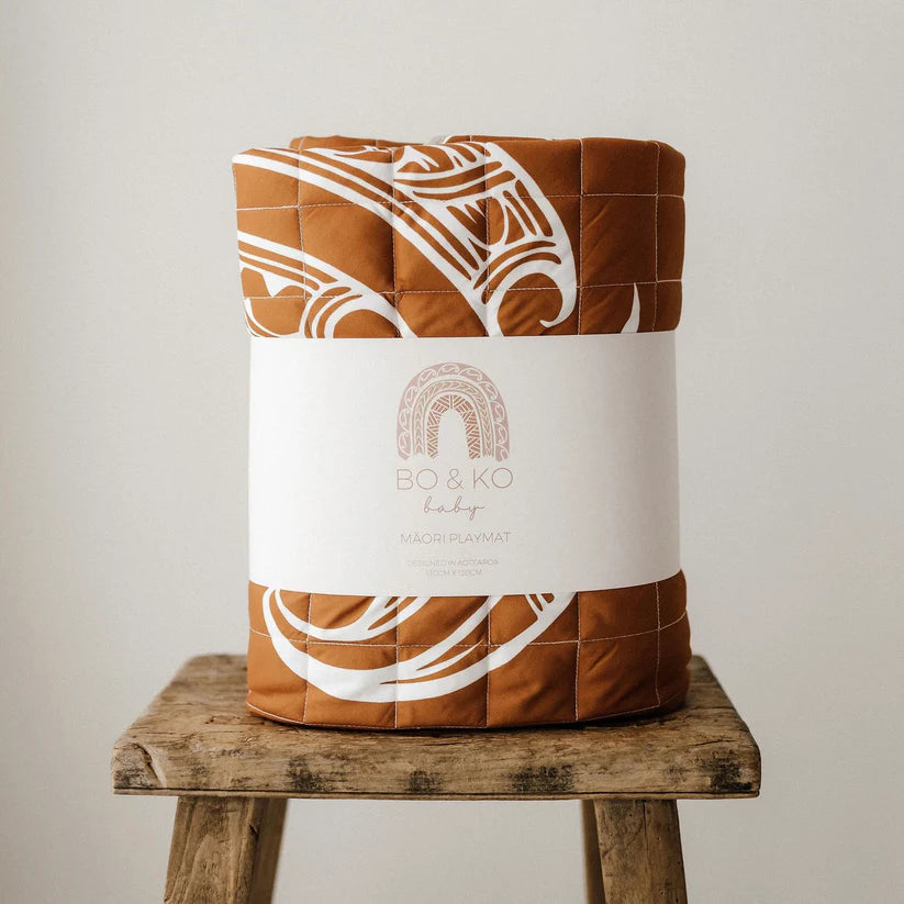 Maori Inspired playmat - Rust
