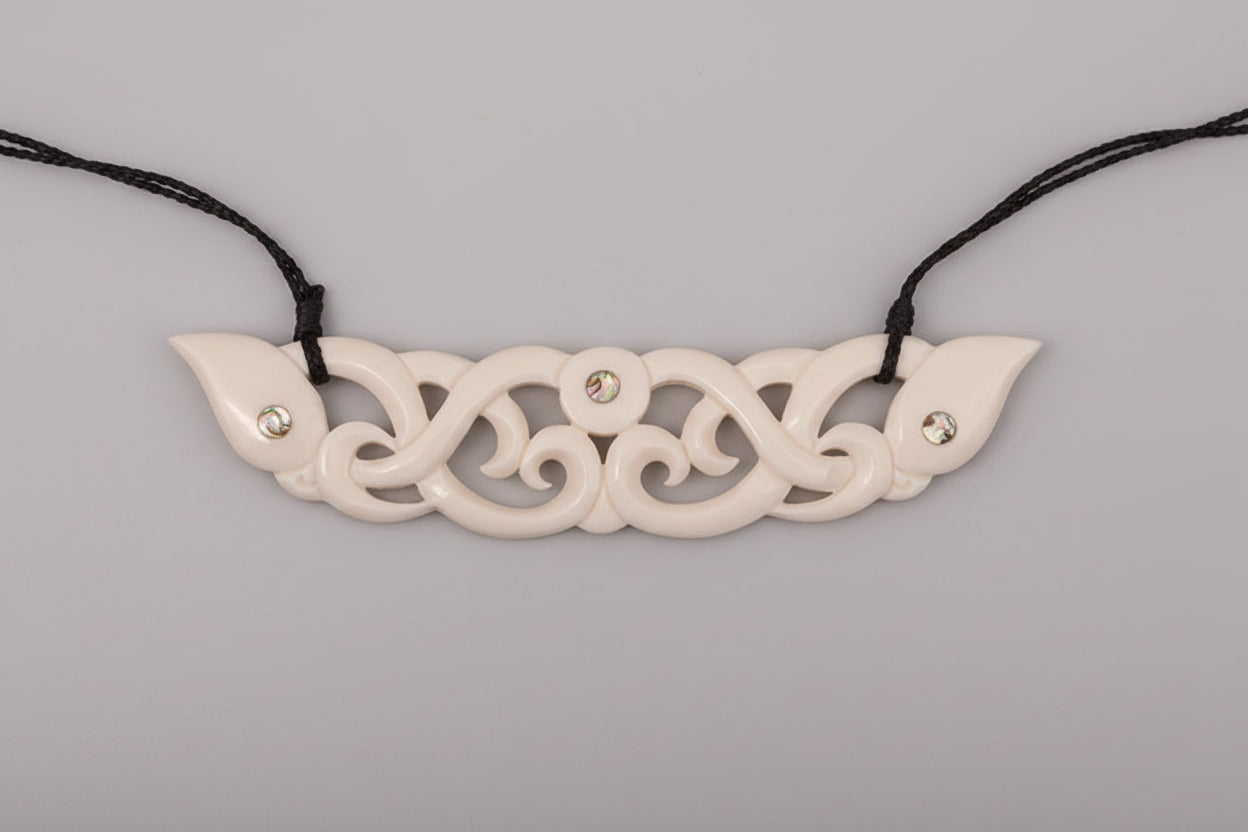 Bone breast plate - Manaia