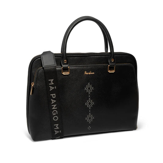Puawai Laptop Bag - Pāngo Black