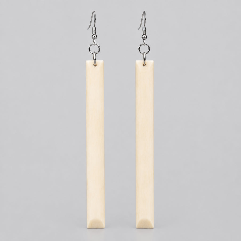 Bone Toki Earrings - Large