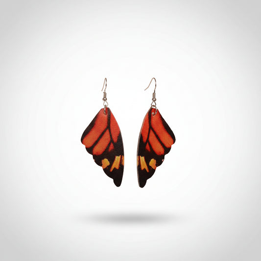 Butterfly Earrings - Orange