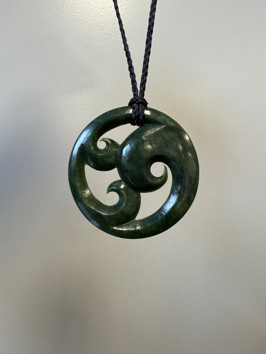 Jade Three Koru Porowhita