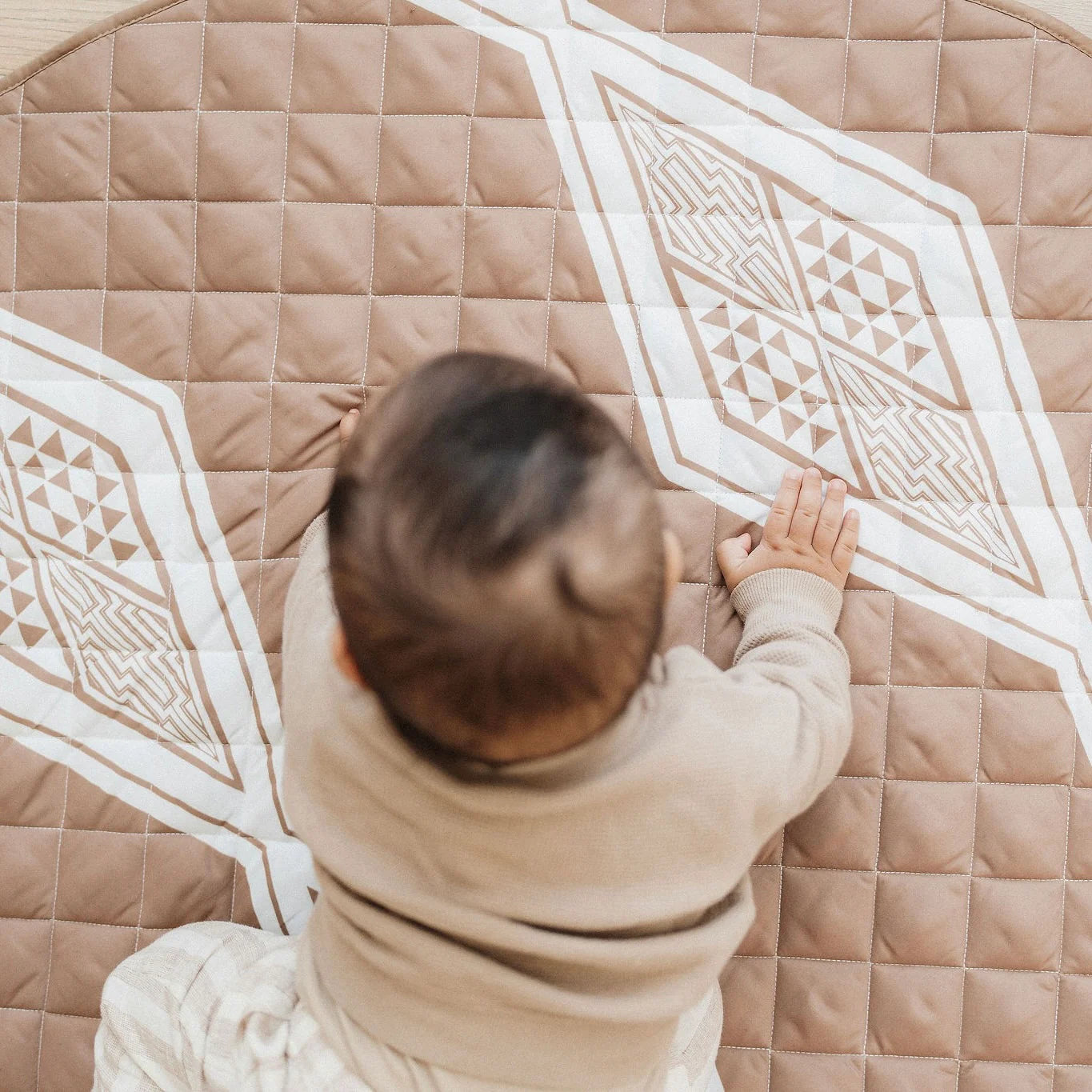 Maori Inspired playmat - Ō whakatō - Cocoa