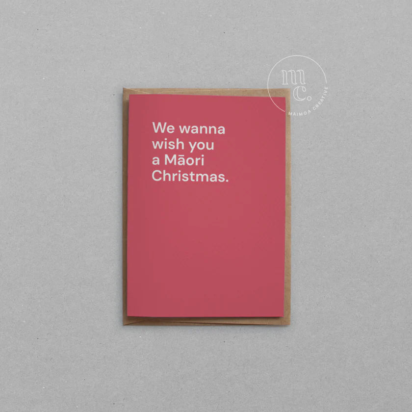 We wanna wish you a Māori Christmas.