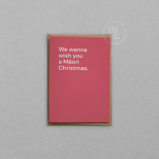 We wanna wish you a Māori Christmas.