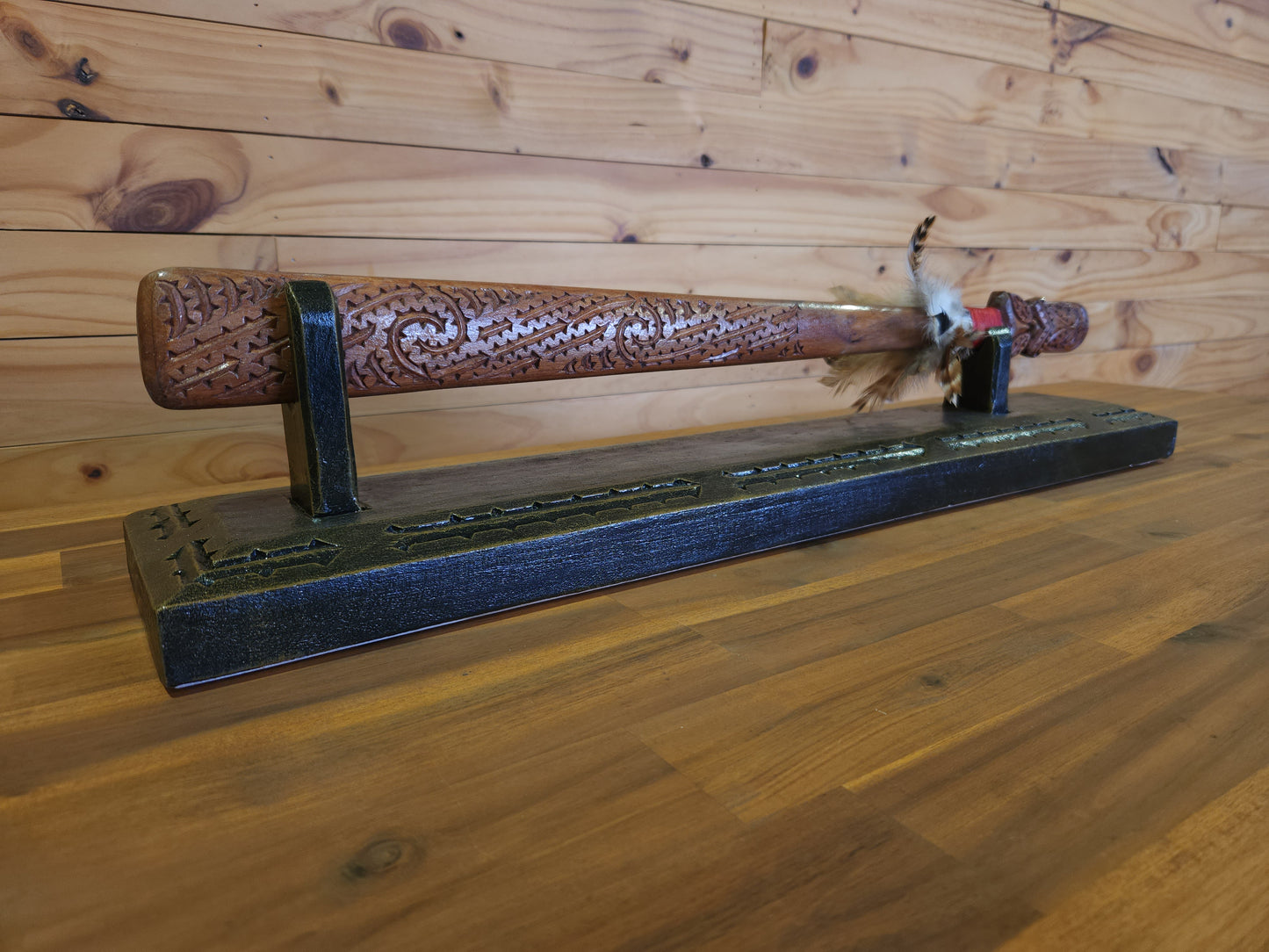 Taiaha - On stand