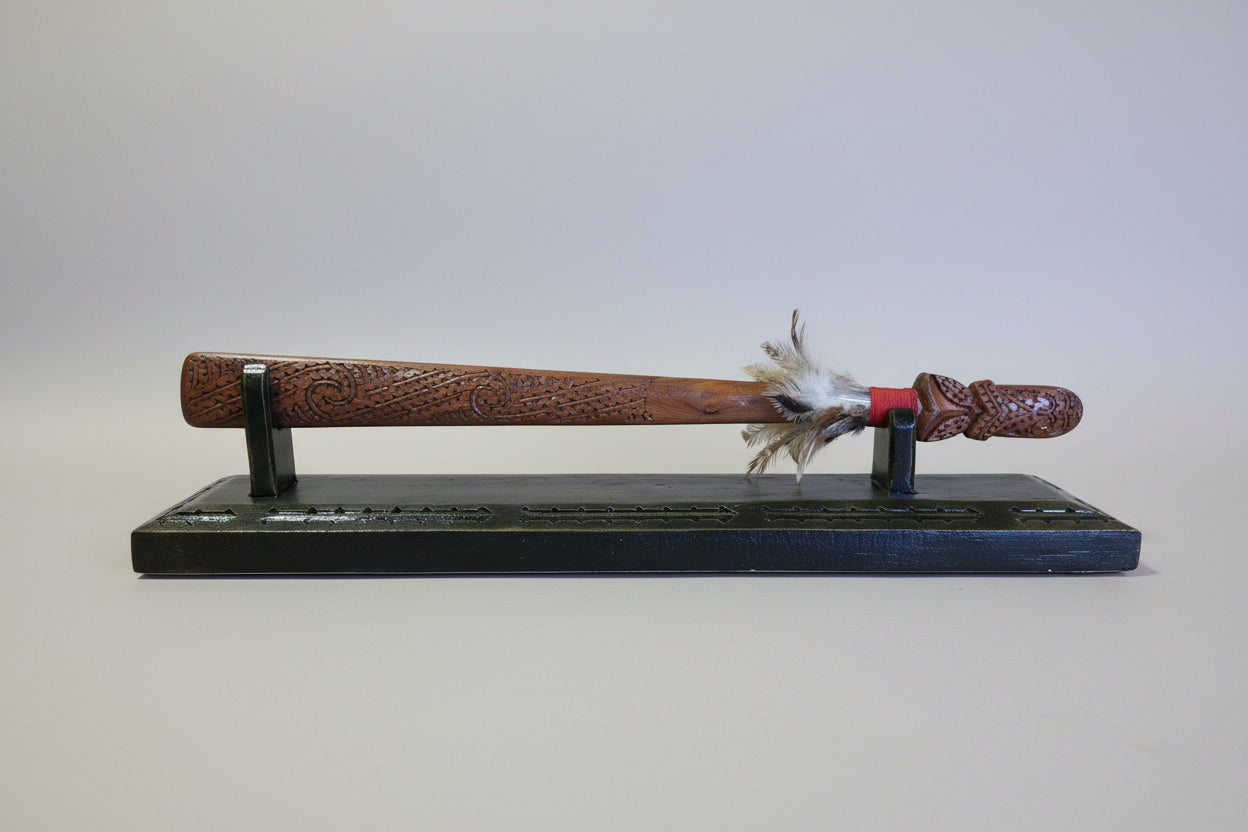 Taiaha - On stand