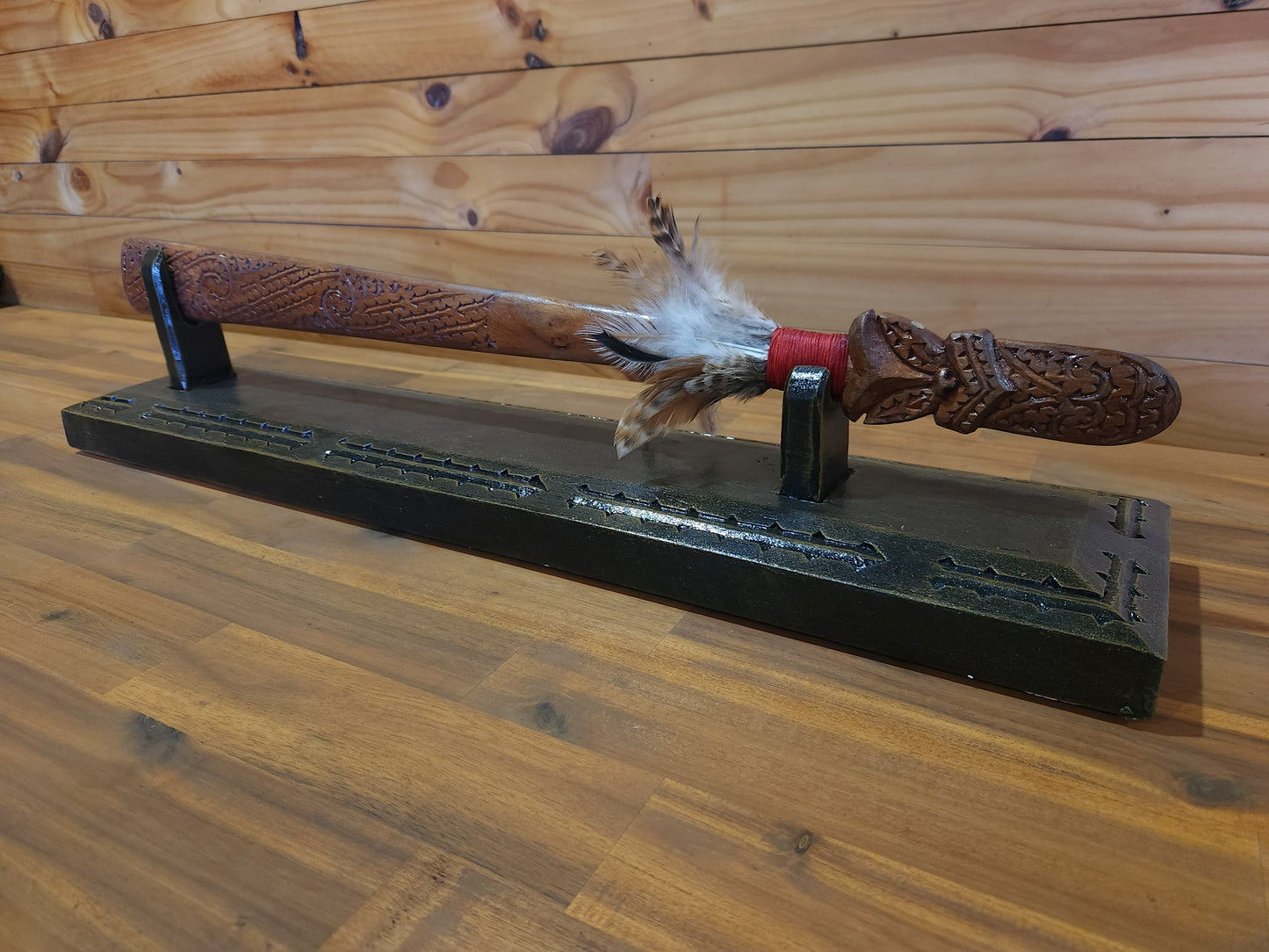 Taiaha - On stand