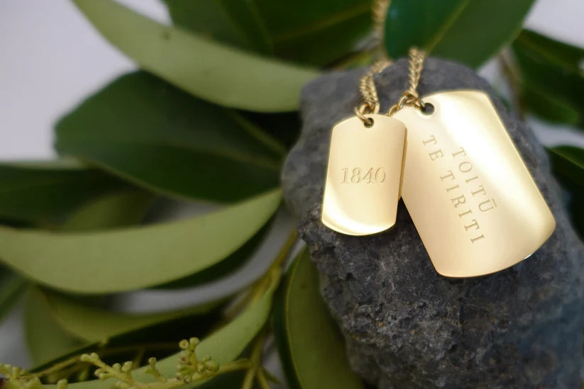 Toitū Te Tiriti Tag - Gold