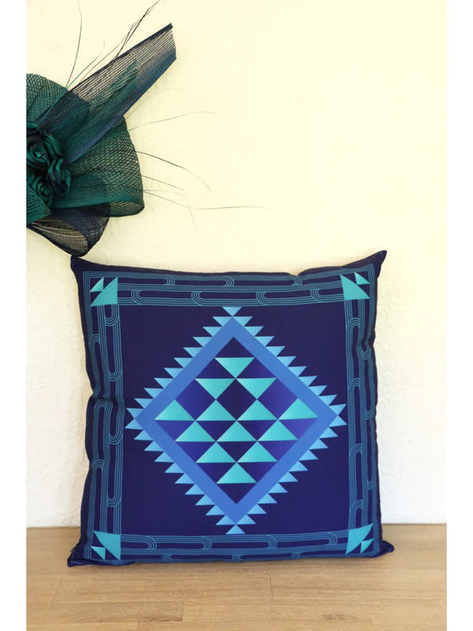 Cushion - Teal Taniko (cover only)