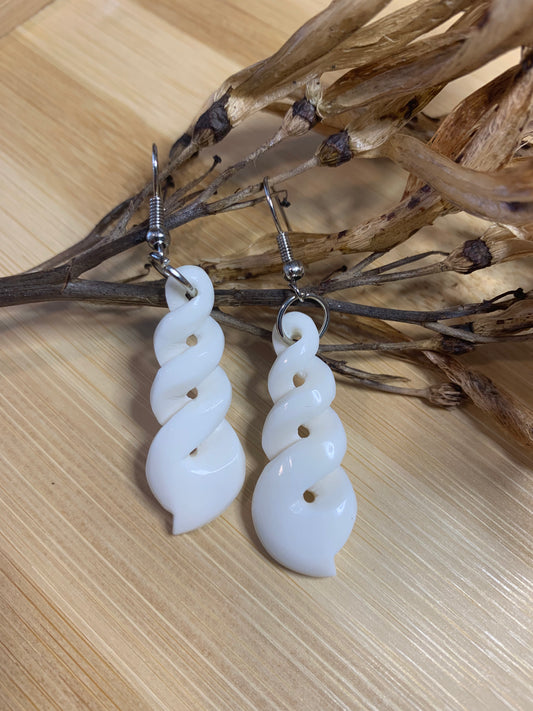 Bone Earrings - Triple
